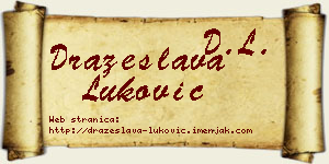 Dražeslava Luković vizit kartica